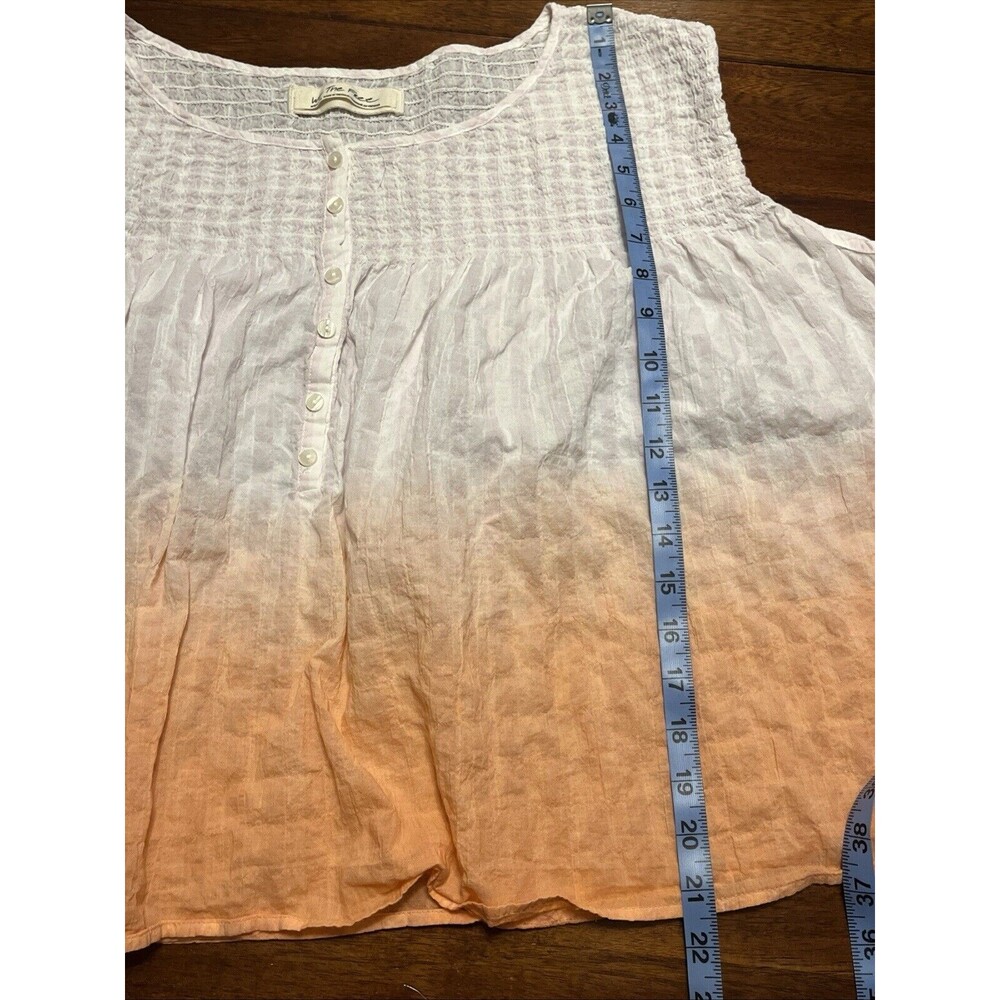 Free People We The Free Coral Ombre Trapeze Top Size Medium - Picture 5 of 6